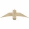 Ekena Millwork Bellingham Rough Sawn Timber Gable Bracket, Douglas Fir, 48"W x 14"H x 4"D x 6"F, 7/12 Pitch GBW048X14X0406BEL00RDF - alternate 1